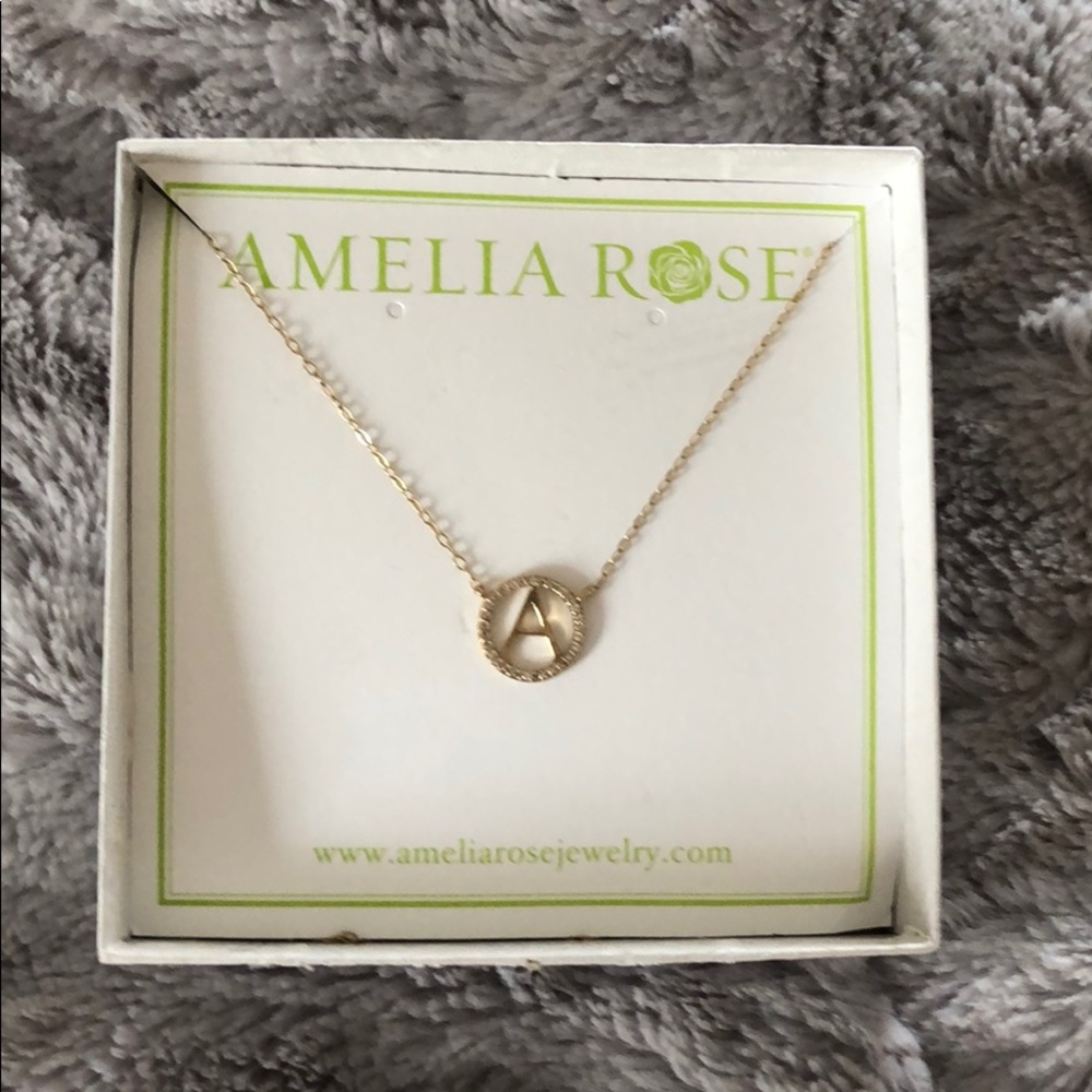 Amelia Rose “A” necklace